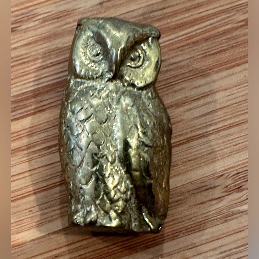 Vintage Brass Owl Figurine